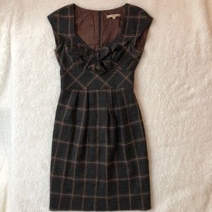 nanette lepore wool plaid dress